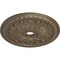 Ekena Millwork Tomango Egg & Dart Medallion (Canopies up to 6 3/4"), 27 7/8"OD x 3 7/8"ID x 2 1/2"P, Warm Silver CM27TOWSS - alternate 4